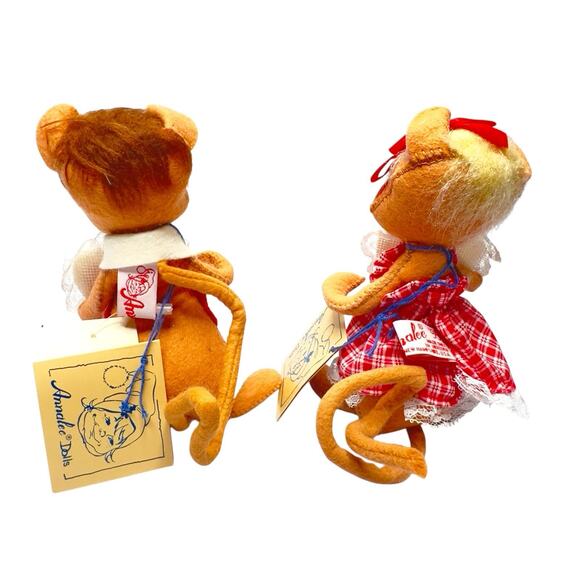 Vintage Annalee Sweetheart Boy & Girl Mouse Couple Valentine 1993 & 1994 6 Inch - Picture 2 of 12
